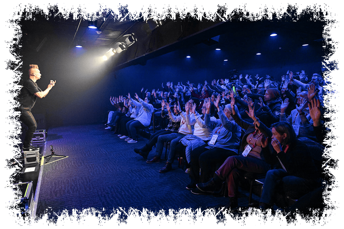 Crowd watching a show at Niagara Falls Magic Theatre